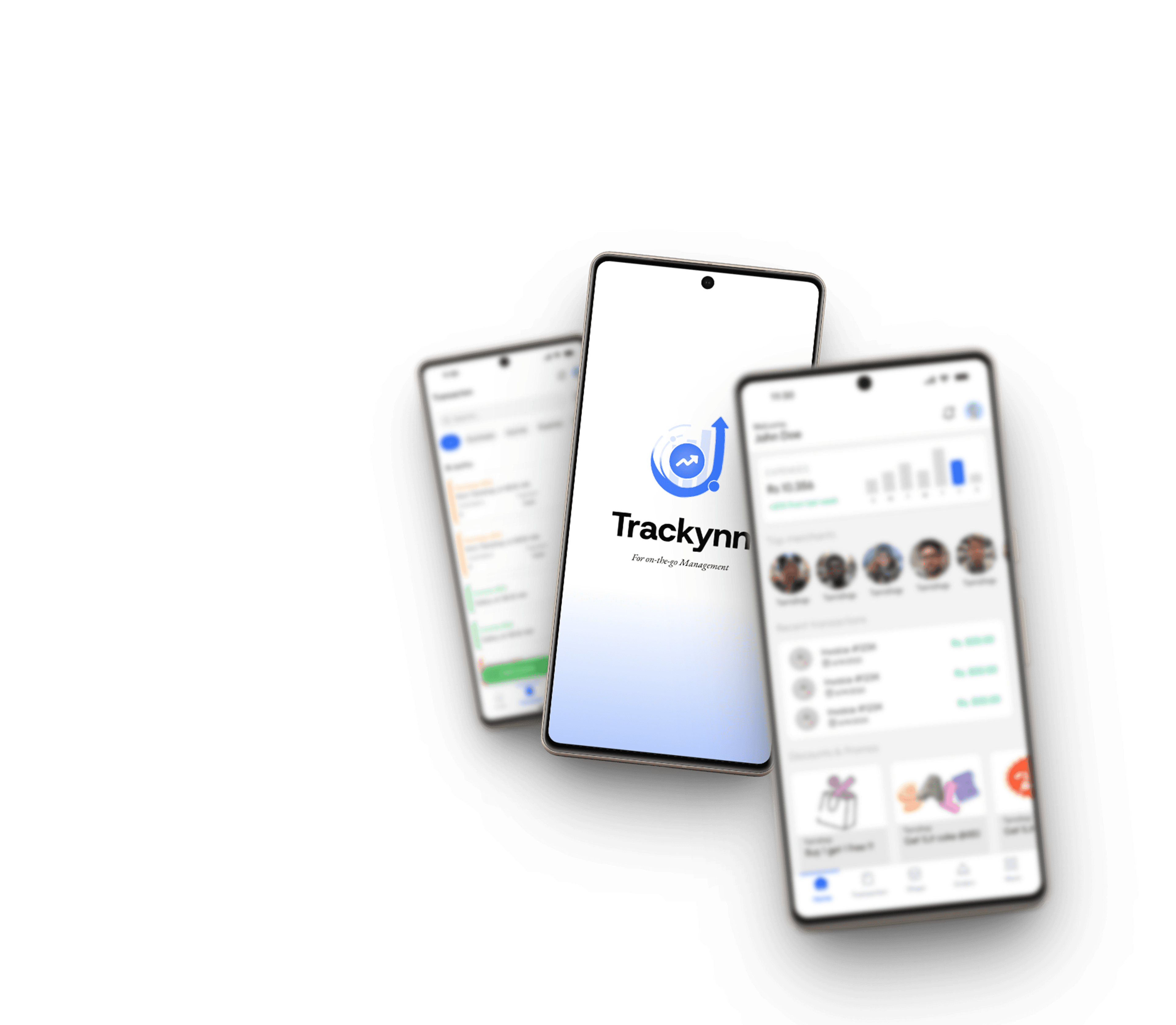Trackynn mobile app screenshots